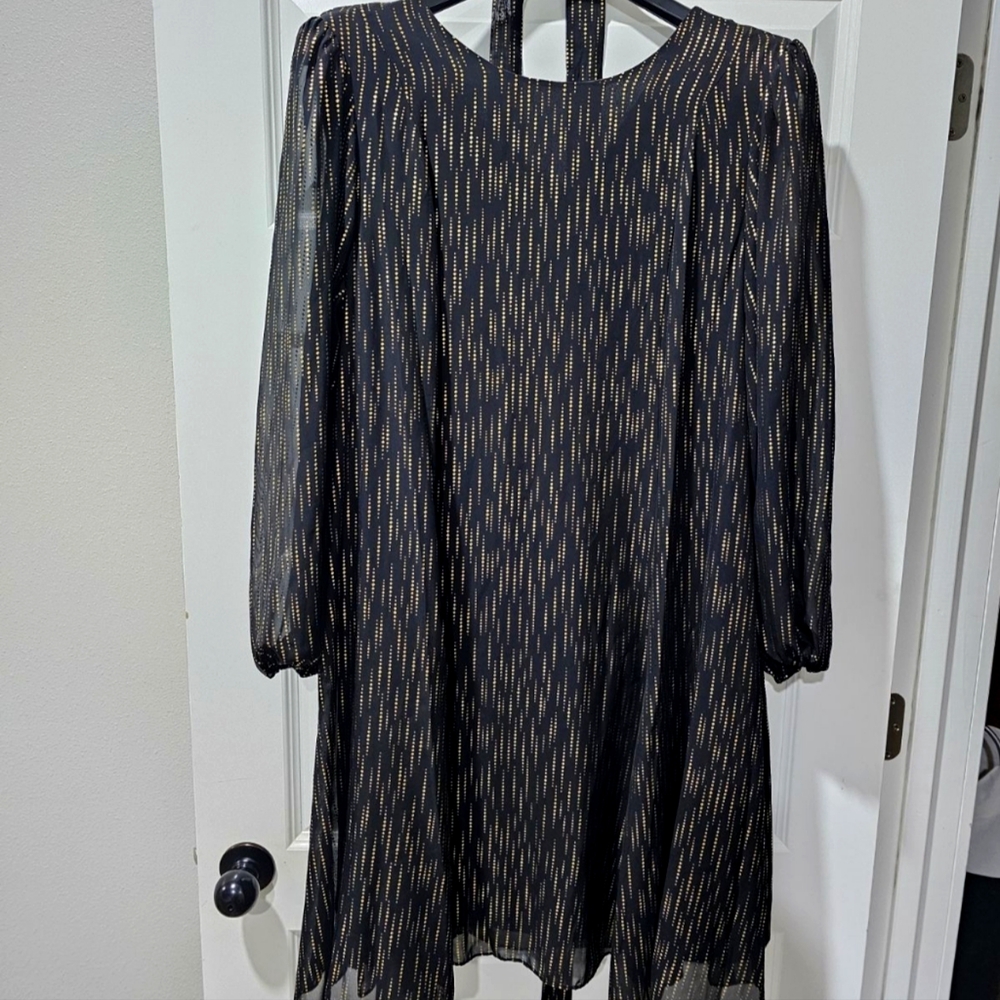 Black and Gold Party Dress